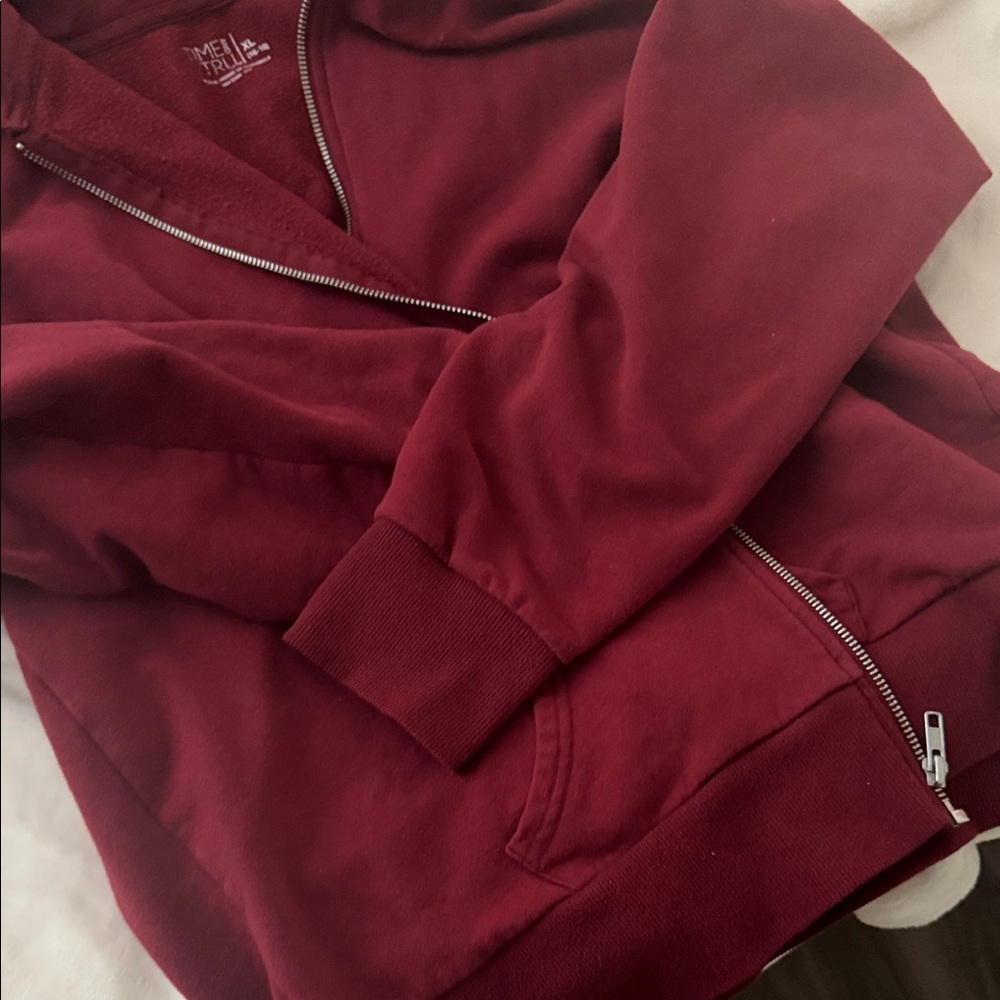 Time and Tru Women's Burgundy Jacket - Picture 2 of 2